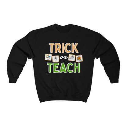 Trick or Teach Teacher Sweatshirt | Special Education Teacher Crewneck Sweatshirt