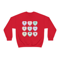 Candy Heart PCS Symbol Special Education Teacher Sweatshirt