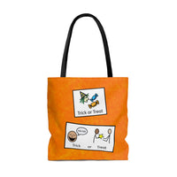 Trick or Treat Bag with Communication Board | AAC | Speech | Autism | Special Education | Halloween Tote Bag