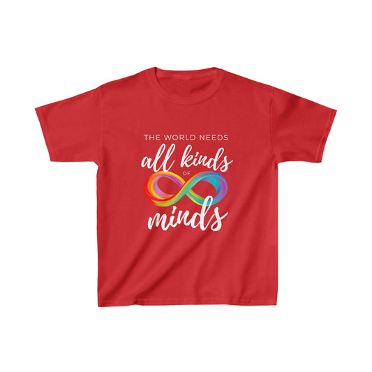 All Kinds of Minds Kids Heavy Cotton™ Tee | Autism Acceptance | Neurodiversity