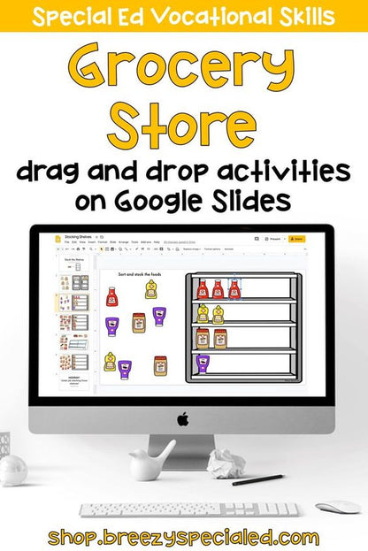 Distance Learning: Grocery Store Interactive Activities for Special Education