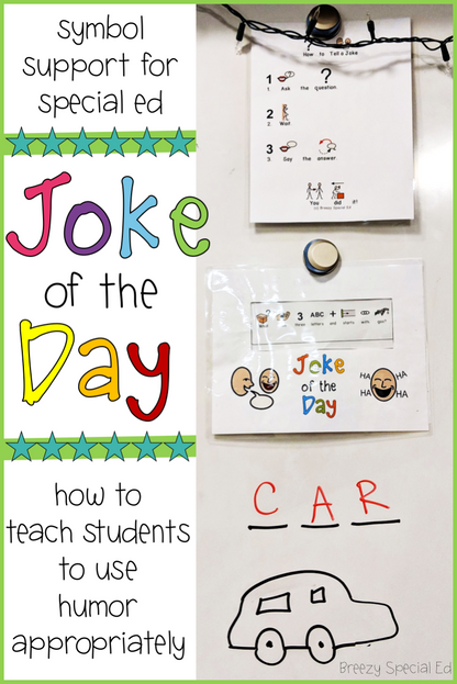 Joke of the Day with symbol support for special education