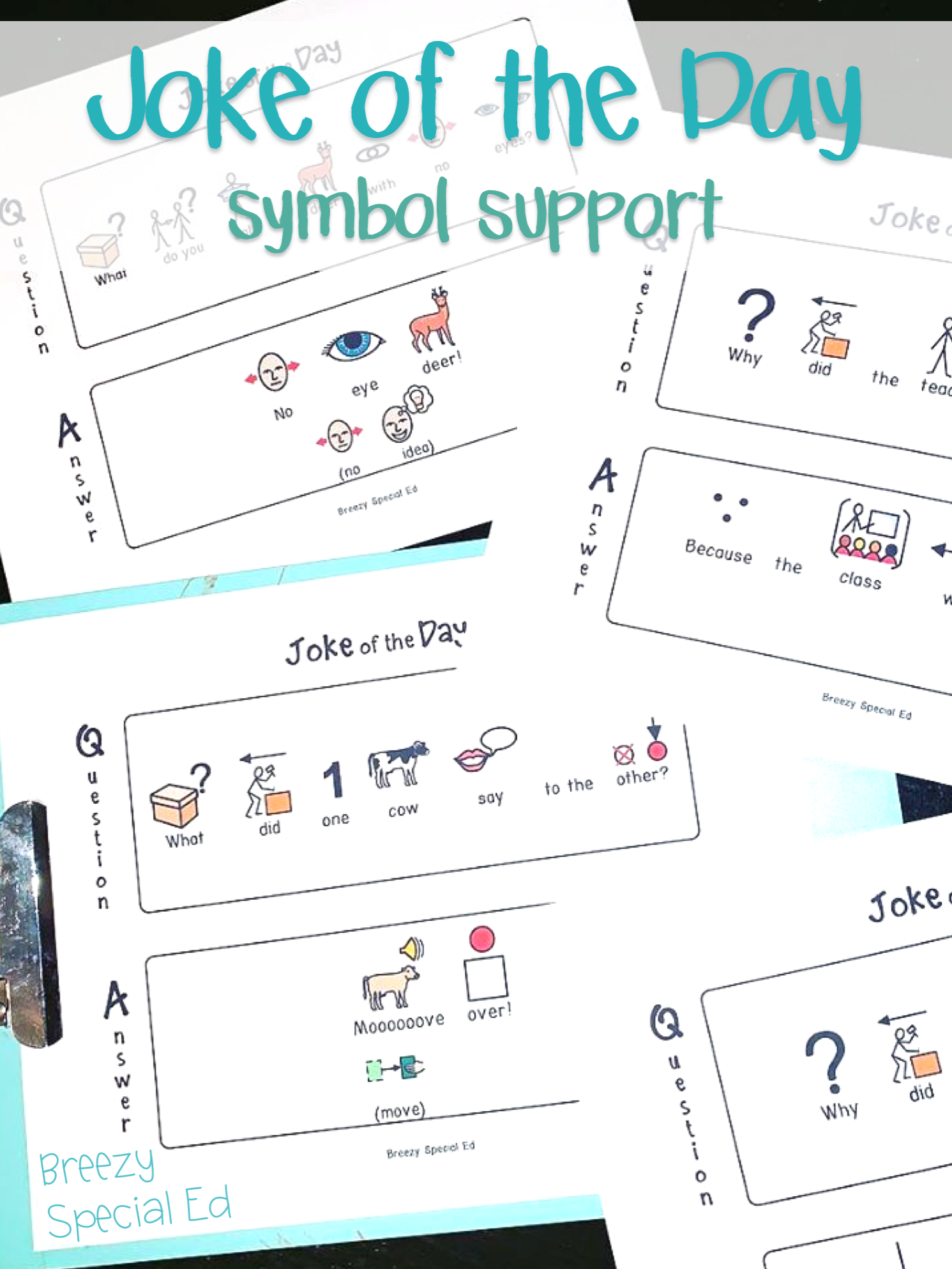 Joke of the Day with symbol support for special education