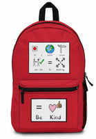 Be Kind Symbol Supported Backpack