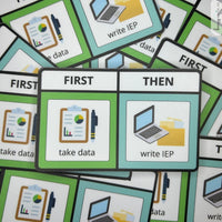 First Take Data Then Write IEP | Special Education Teacher Sticker