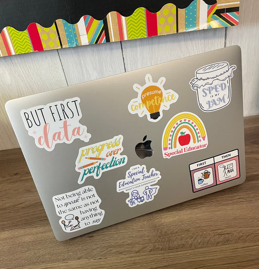 Special Education Teacher Die Cut Sticker Bundle of 8 (First bundle)