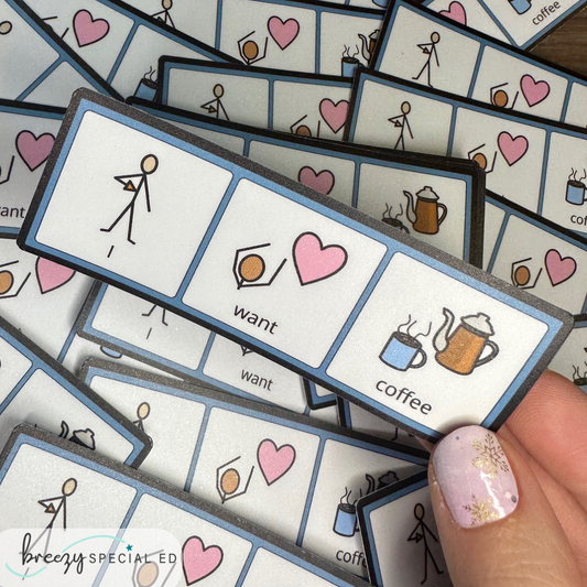 I want coffee | Symbols | PCS | AAC | Teacher Sticker | Special Education