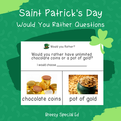 Would You Rather? St Patrick's Day Questions + Journal Prompts