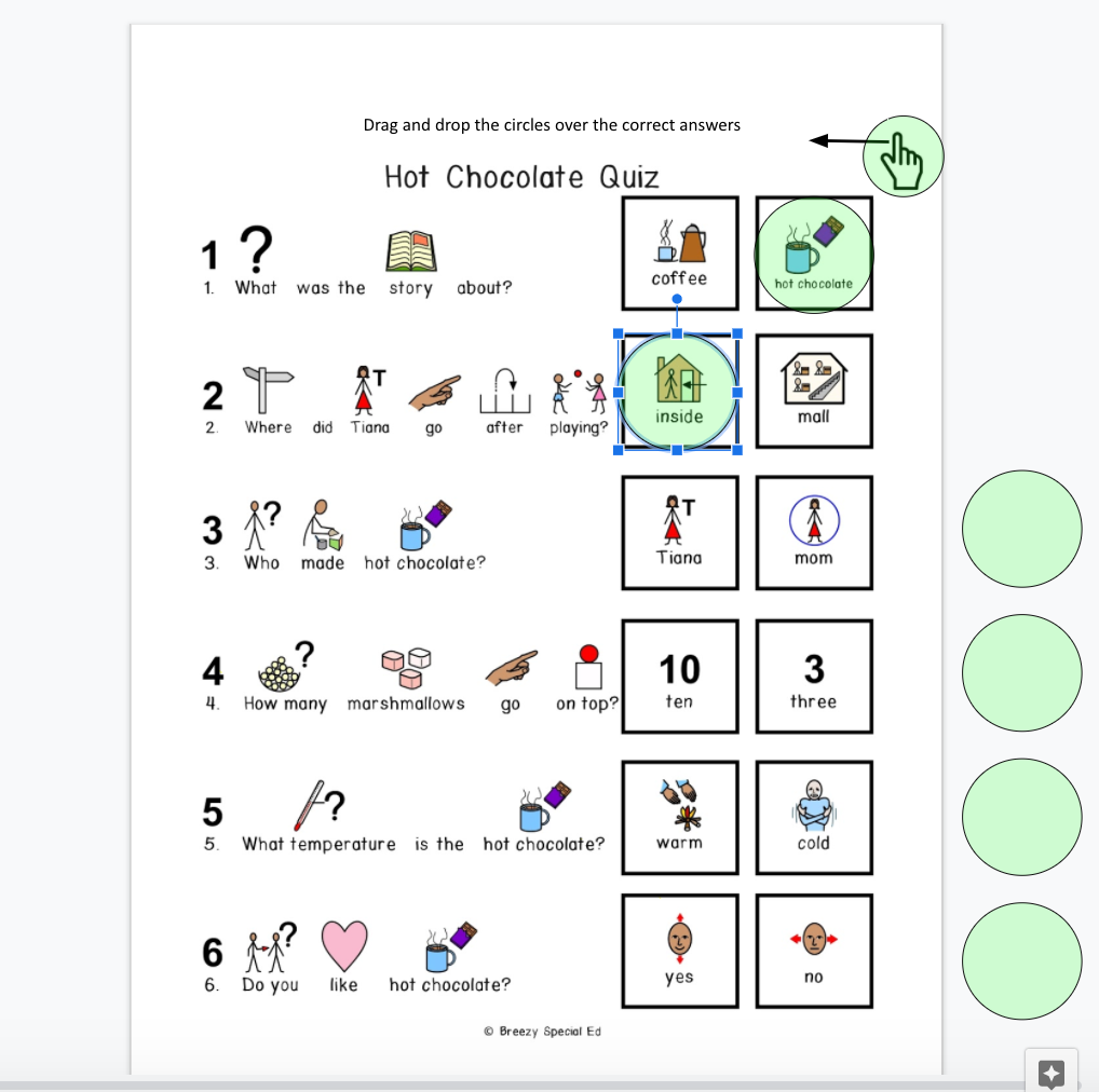Winter - Symbol Supported Reading Comprehension for Special Ed