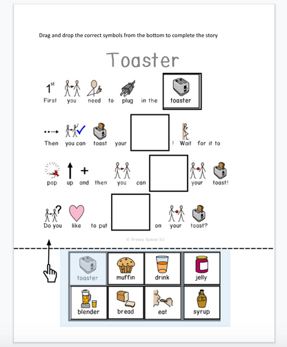 Kitchen - Symbol Reading Comprehension for Autism / Special Education