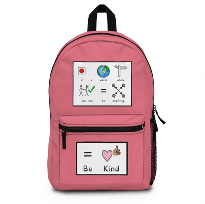 Be Kind Symbol Supported Backpack