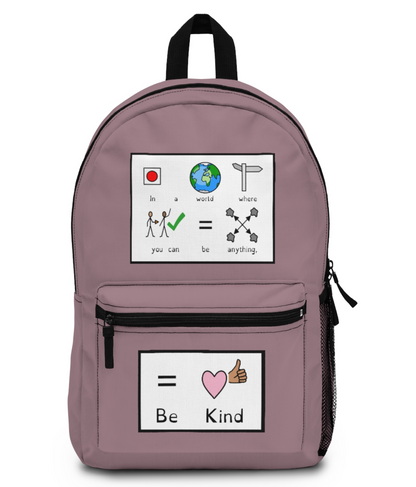 Be Kind Symbol Supported Backpack