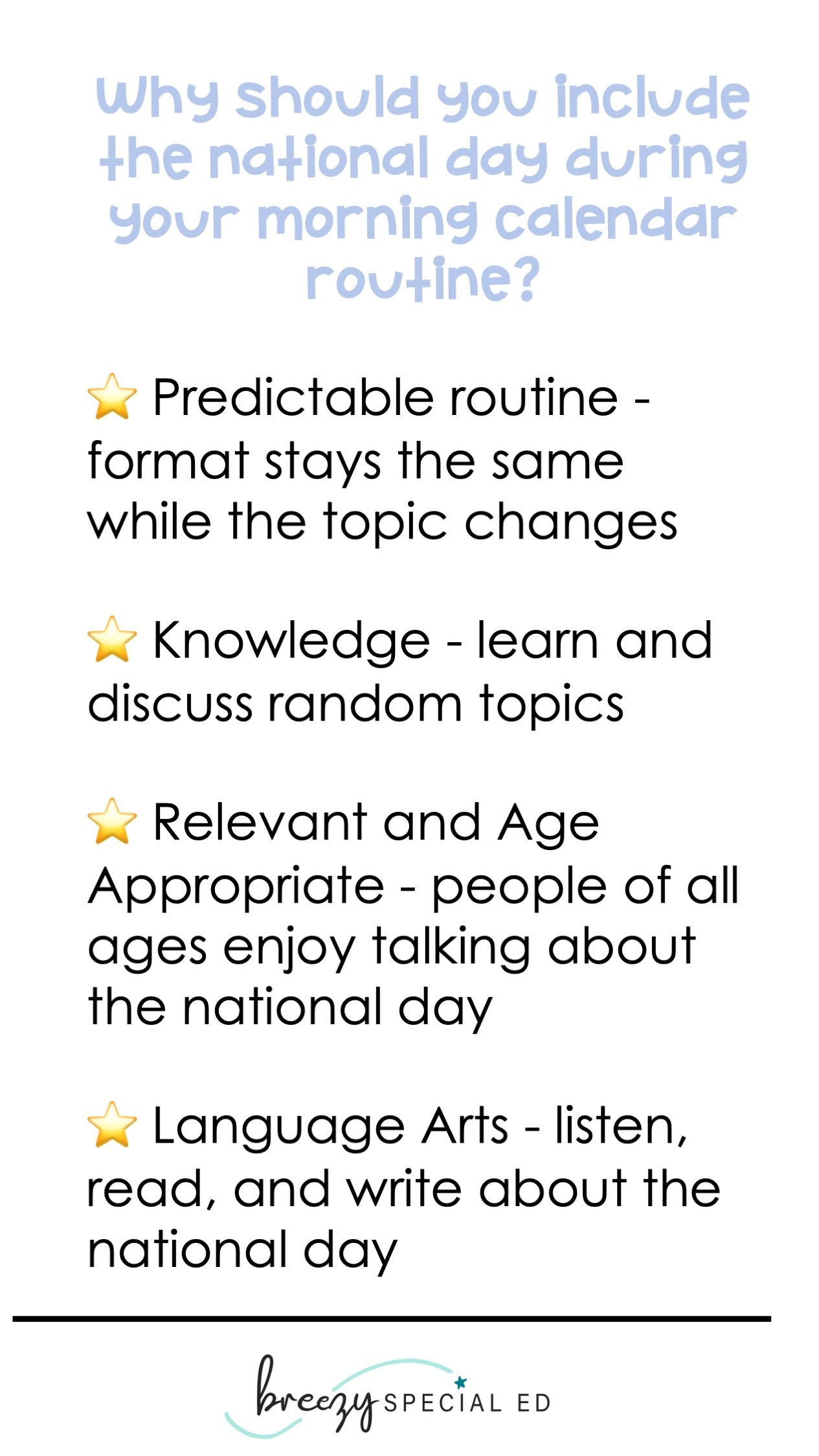 National Days January Differentiated Journals for special education