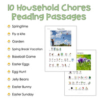 Spring and Easter - Symbol Supported Picture Reading Comprehension for SpEd