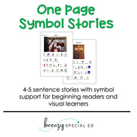 Christmas and Holidays - Symbol Supported Reading Comprehension for Special Ed