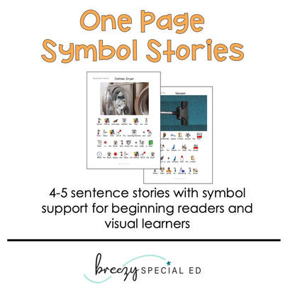 Household Chores - Symbol Supported Picture Reading Comprehension