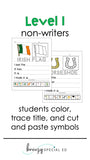 St. Patrick's Day Differentiated Journals - Writing for Special Education