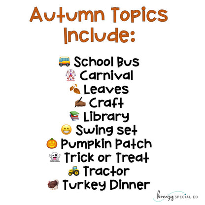 Fall / Autumn / Back to School Picture Journal Prompts {Leveled Writing}