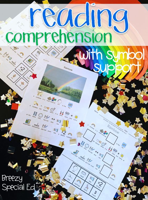 Weather symbol picture reading comprehension for special education