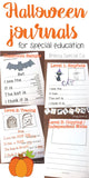 Halloween Themed Differentiated Journal Writing for Special Education