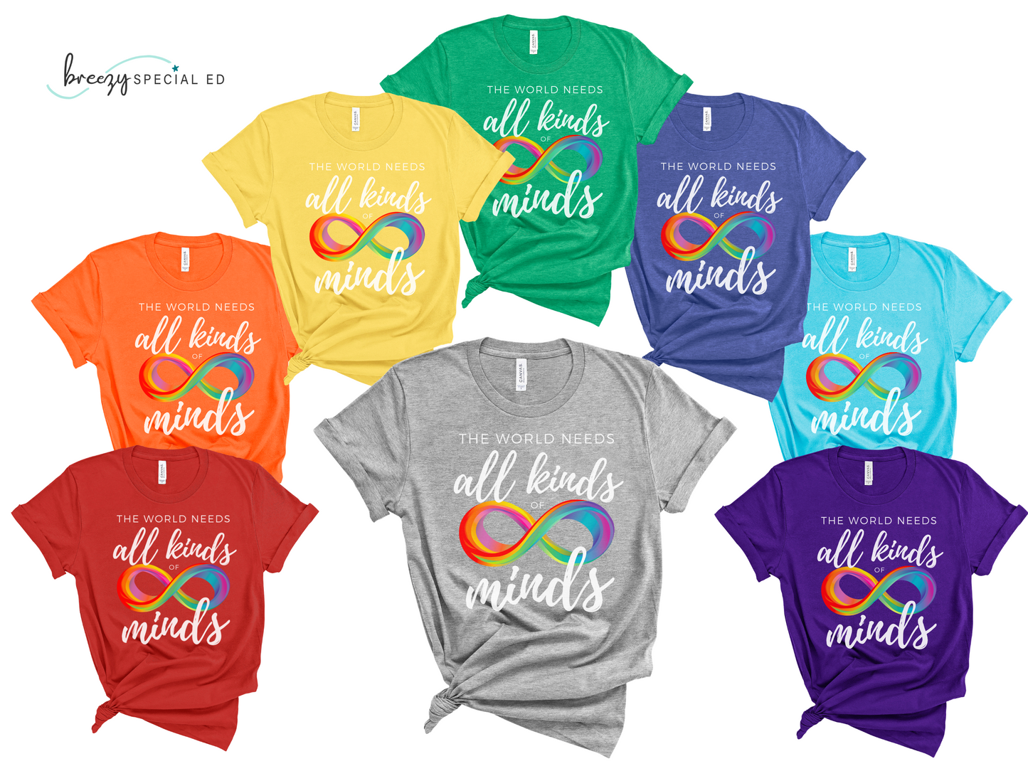 The World Needs All Kinds of Minds | Autism Acceptance | Special Education Teacher Tee