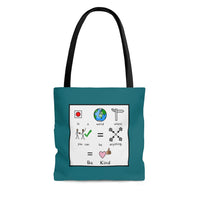 TEAL Be Kind Symbol Quote Tote Bag for Special Education Teachers / SLP