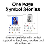 Black History set 2 - Symbol Supported Reading Comprehension for Special Ed