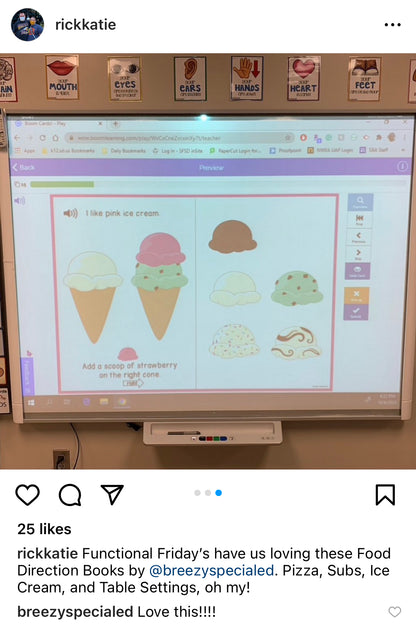 Digital Interactive Books - Food Directions - on Boom Cards™