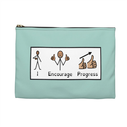 Special Educator / I Encourage Progress Pencil Pouch MINT
