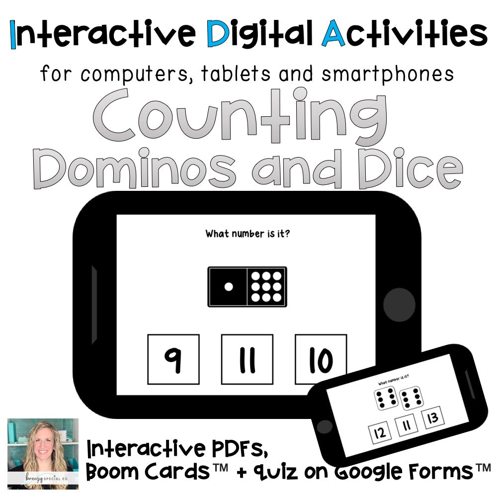 Distance Learning ⋅ Counting ⋅ Interactive Digital PDF Activity and Quiz