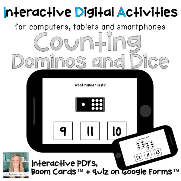 Distance Learning ⋅ Counting ⋅ Interactive Digital PDF Activity and Quiz