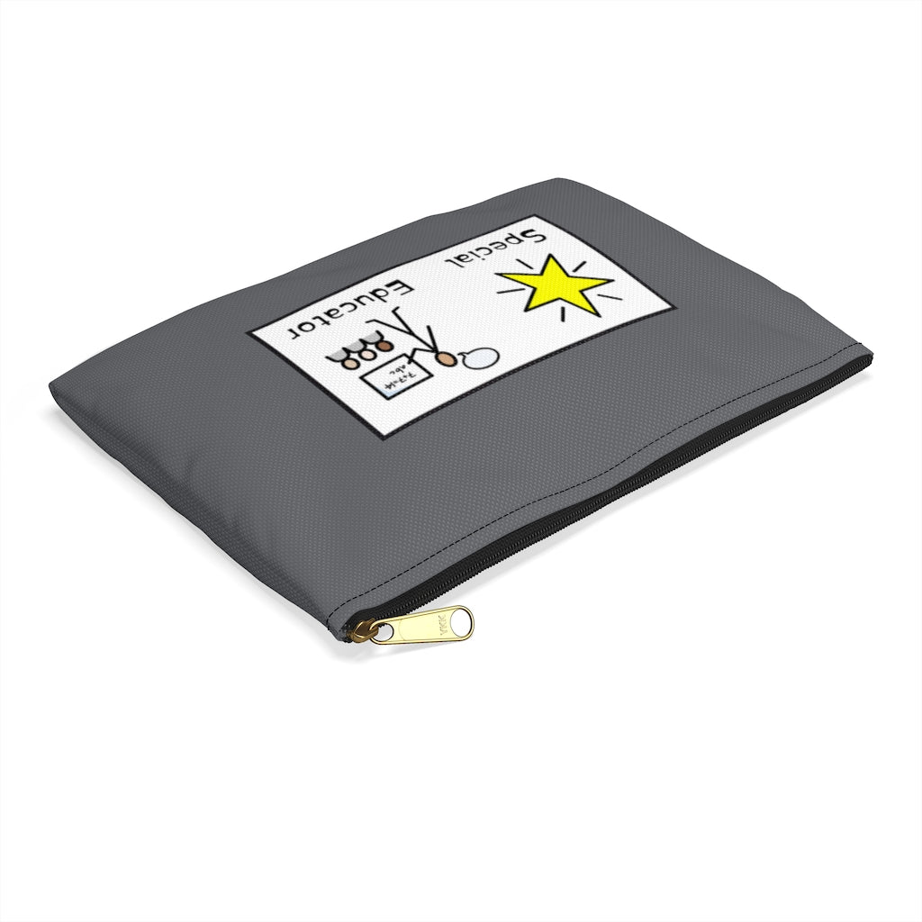 GRAY Special Educator / I Encourage Progress Pencil Pouch
