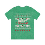 Ugly Christmas Sweater T-Shirt with Symbol Icons for Special Education Teachers and SLPs
