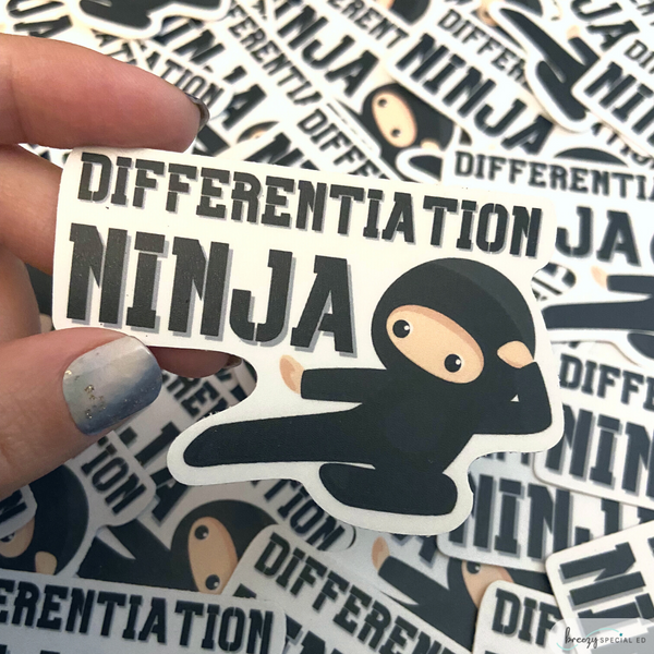 Differentiation Ninja | Teacher Sticker | Special Education