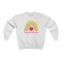 Special Education Teacher Pencil Rainbow Sweatshirt