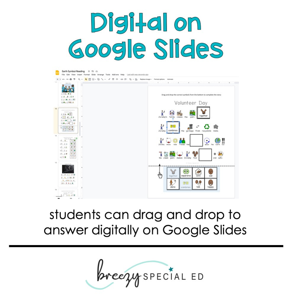 digital activities for special education earth day