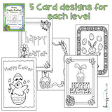 Easter Cards: Differentiated for ALL your Special Ed Students