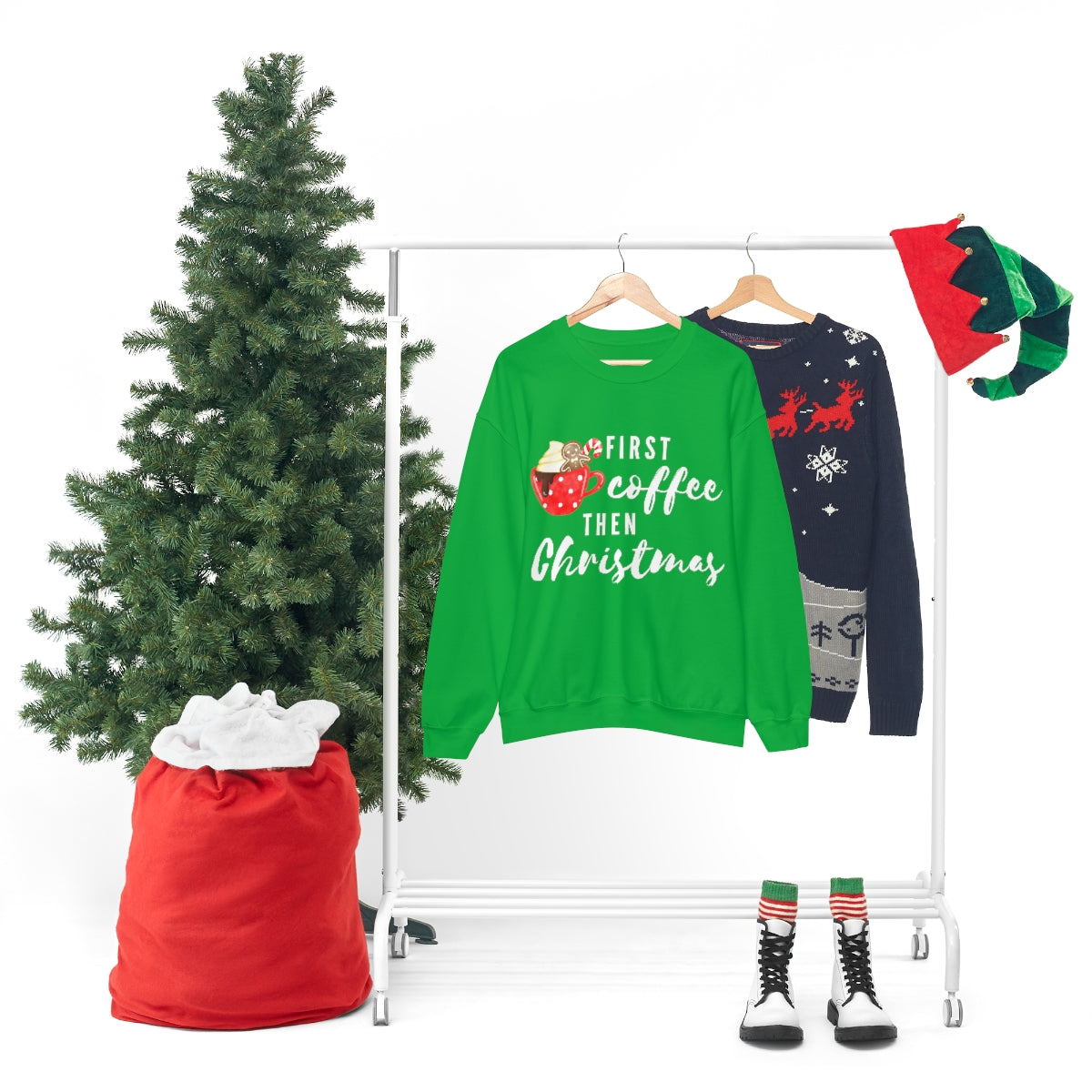 First Coffee Then Christmas Sweatshirt