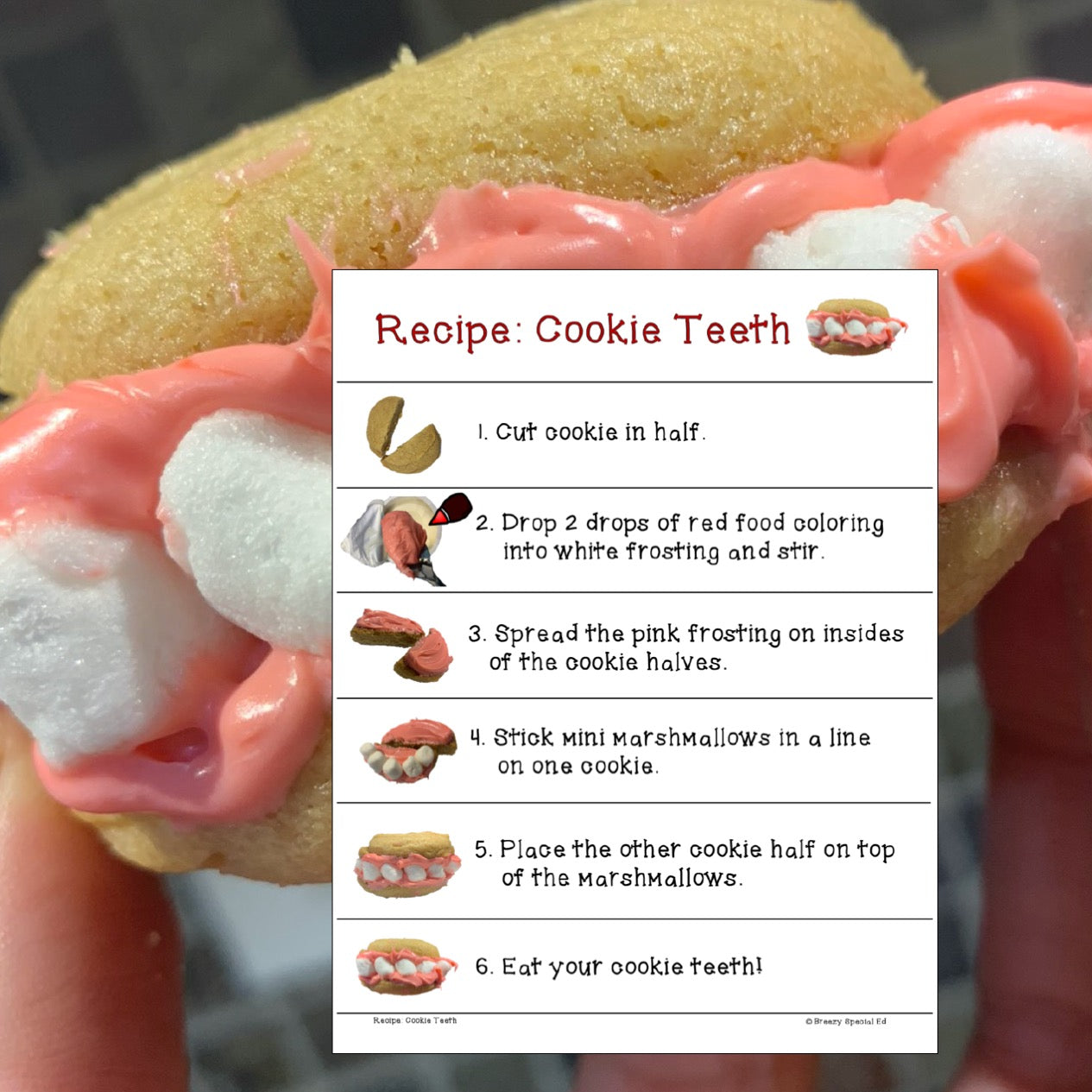 Fall and Halloween Visual Recipes for Special Education