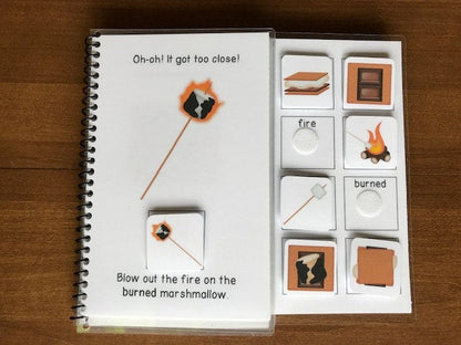 S'mores Visual Recipe and Adapted Book for Special Education - Fully Prepped