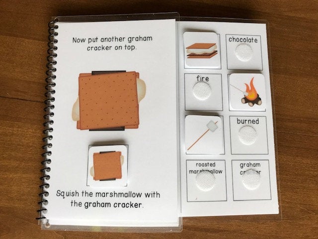 S'mores Visual Recipe and Adapted Book for Special Education - Fully Prepped