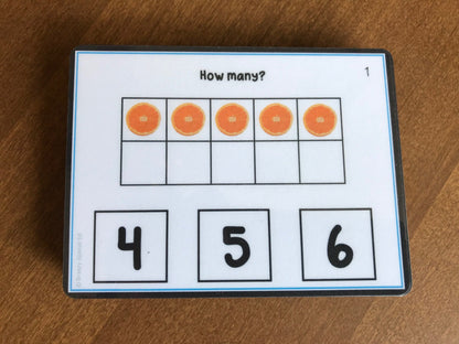 Counting up to 10 Visual Task Cards (Autism and Special Education) 2 sets of 40 cards - Fully Prepped