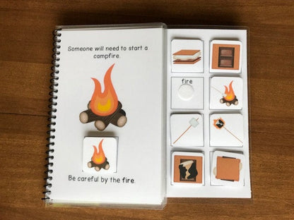 S'mores Visual Recipe and Adapted Book for Special Education - Fully Prepped