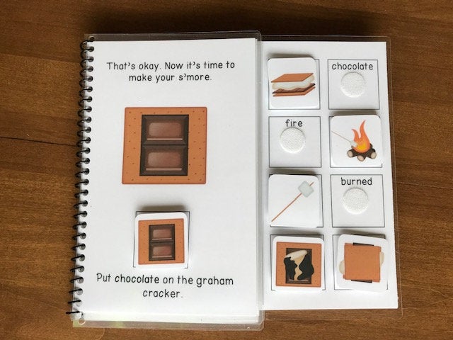 S'mores Visual Recipe and Adapted Book for Special Education - Fully Prepped