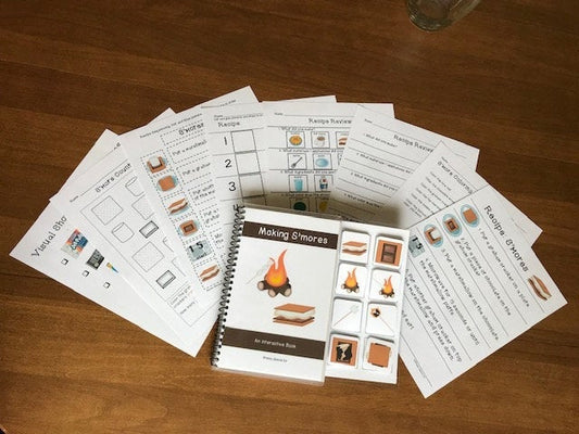 S'mores Visual Recipe and Adapted Book for Special Education - Fully Prepped