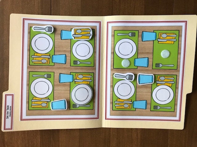 Special Education Kitchen / Cooking Life Skill File Folders - Set 2 11pk - Fully Prepped