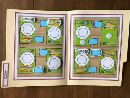 Special Education Kitchen / Cooking Life Skill File Folders - Set 2 11pk - Fully Prepped
