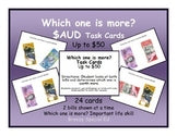 Which one is more? Australian Money Task Cards (Special Education)