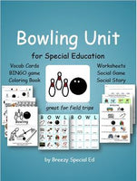 Bowling Field Trip Unit for Special Education