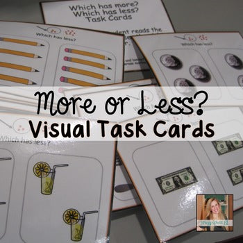 Identifying More and Less Task Cards